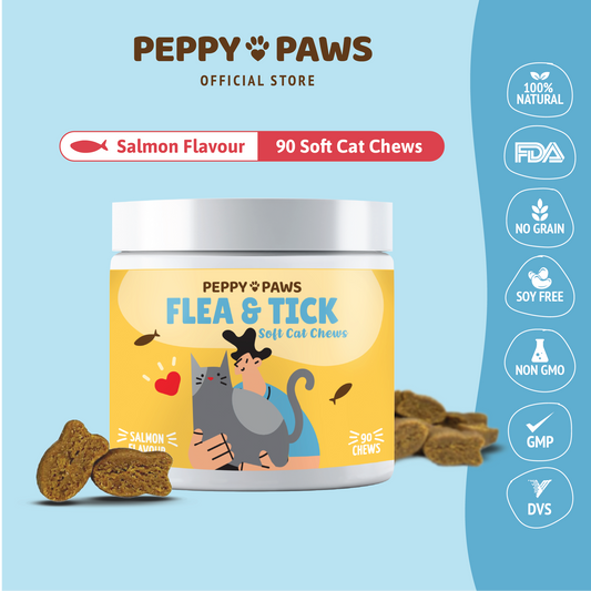 Peppy Paws Flea & Tick Soft Cats Chews (90 Chews)