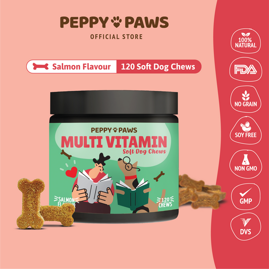 Peppy Paws Multivitamin Soft Dog Chews  (120 Chews)