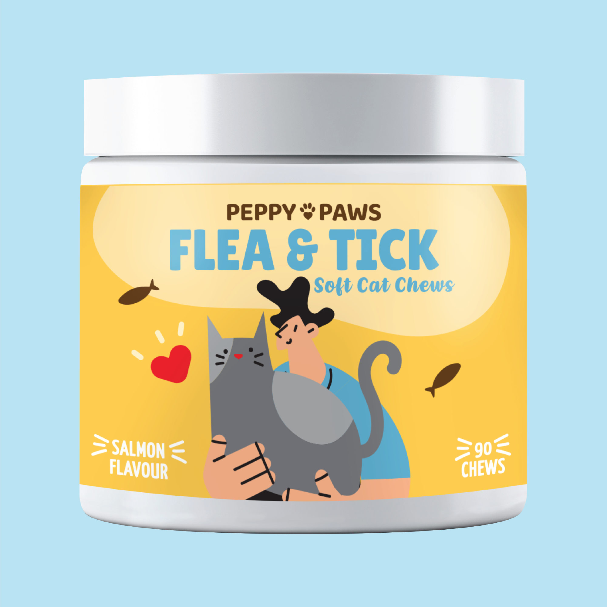 Peppy Paws Flea & Tick Soft Cats Chews (90 Chews)