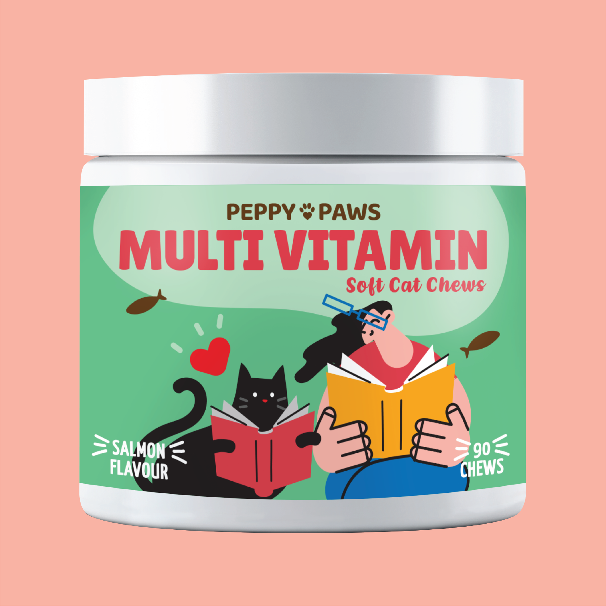 Peppy Paws Multivitamin Soft Cat Chews (90 Chews)