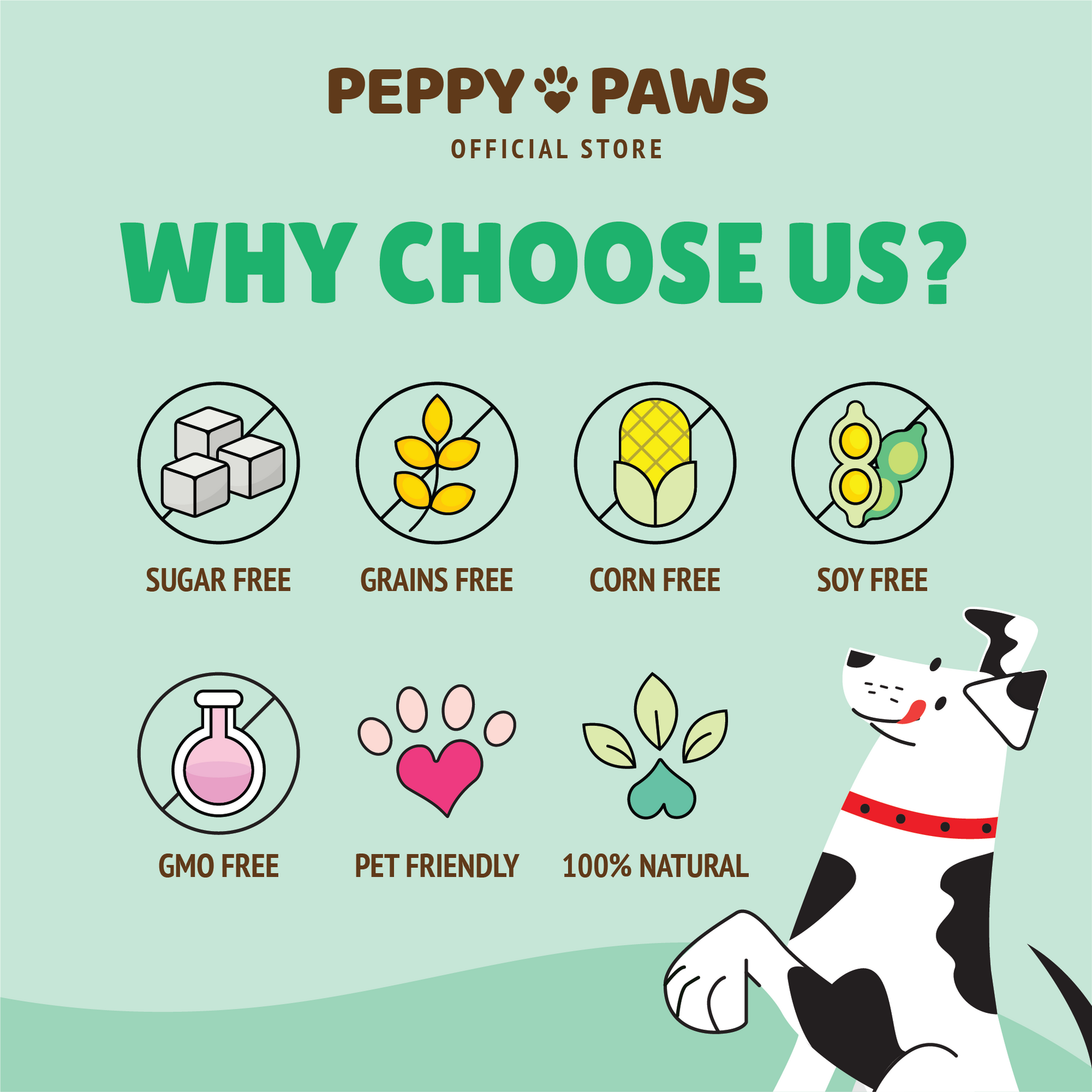 Peppy Paws Healthy Gut Soft Dog Chews (120 Chews)