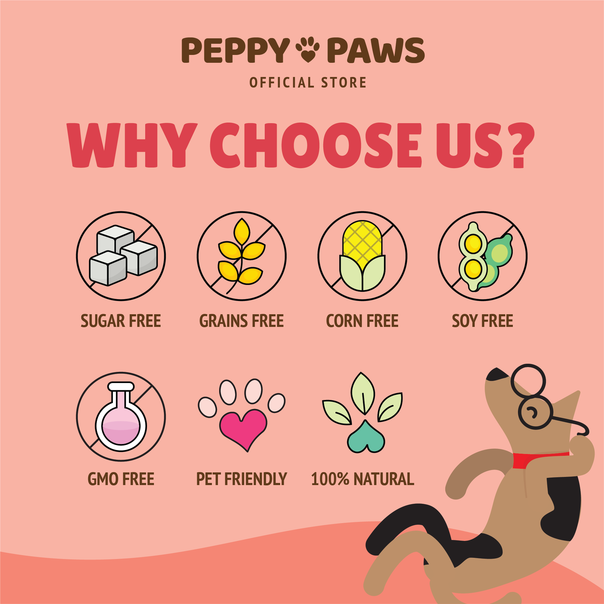 Peppy Paws Multivitamin Soft Dog Chews  (120 Chews)